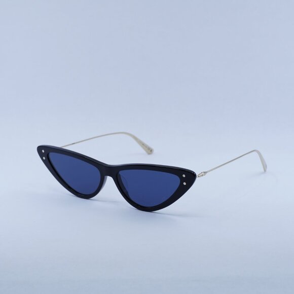 🕶️ New Dior MISSDIOR B4U 12B0 Sunglasses - Shiny Black Frame, Blue Lenses - Picture 1 of 11